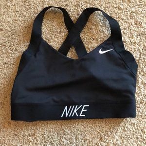nike strapped sports bra